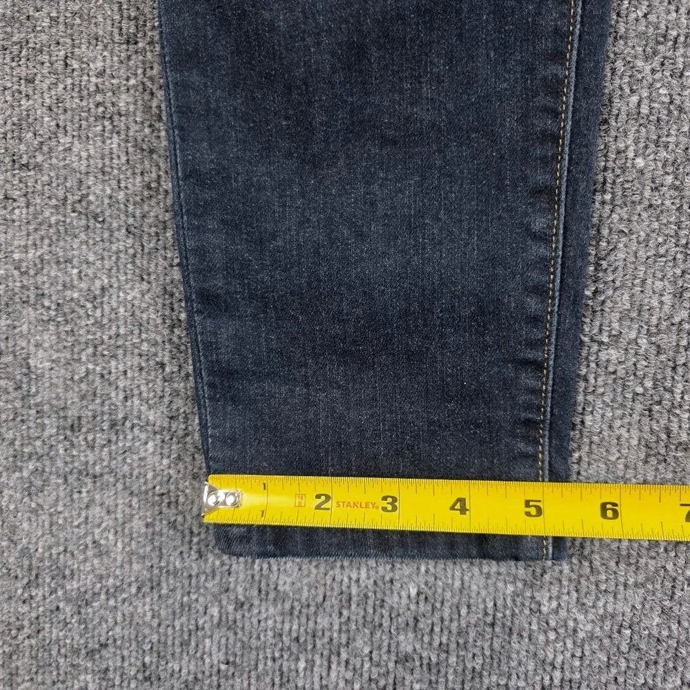 Michael Kors‎ Mens Dark Indigo Skinny Jeans Size 10 Gold Hardware Stretch Denim
